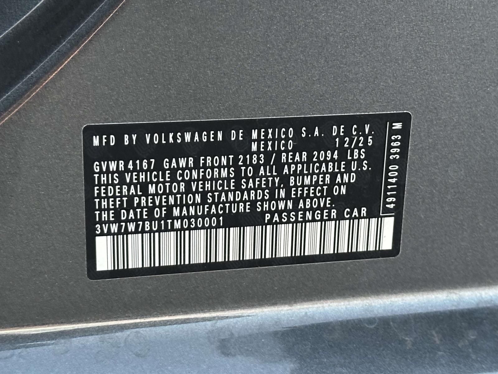 2026 Volkswagen Jetta 1.5T SE