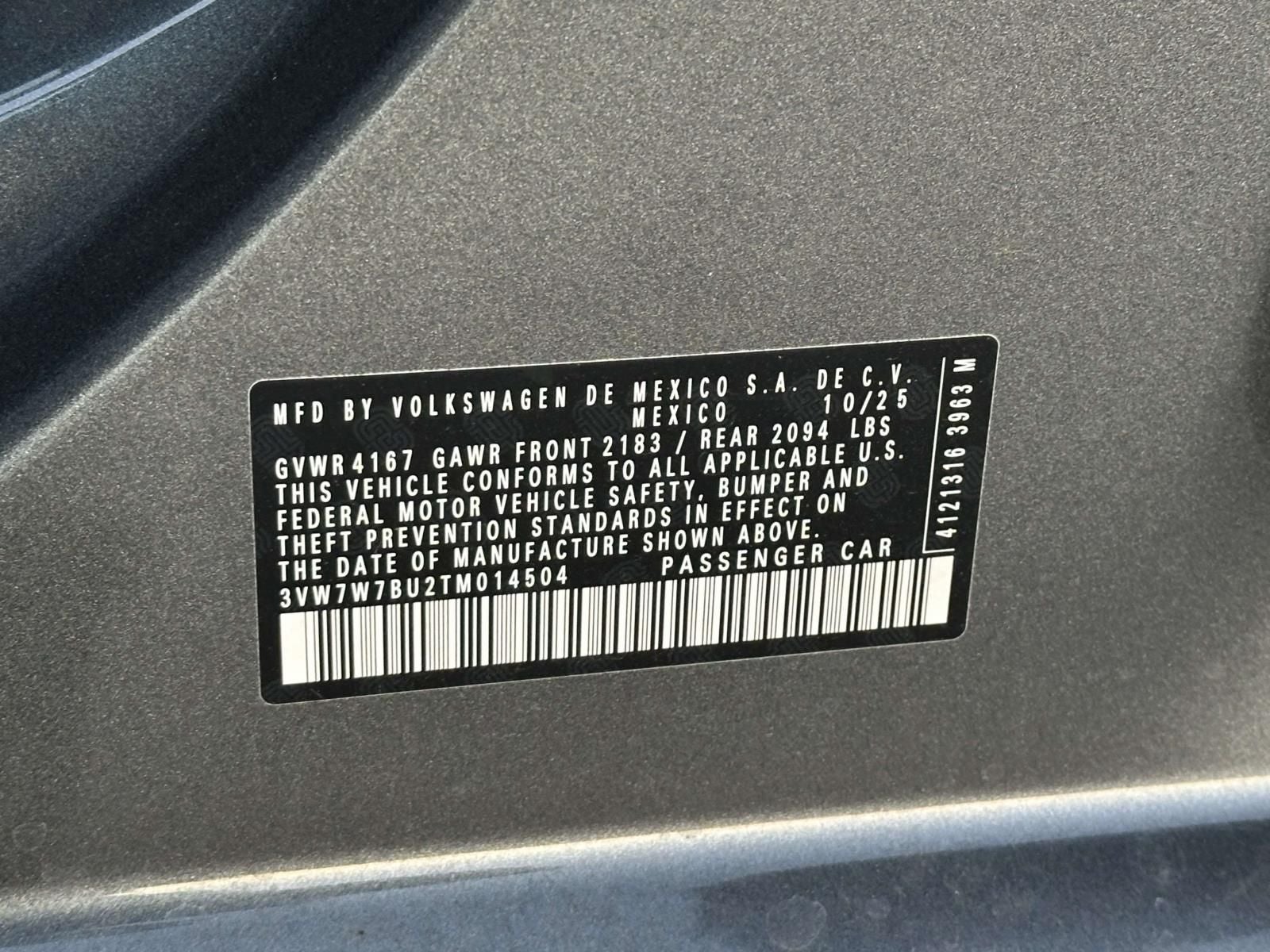 2026 Volkswagen Jetta 1.5T SE