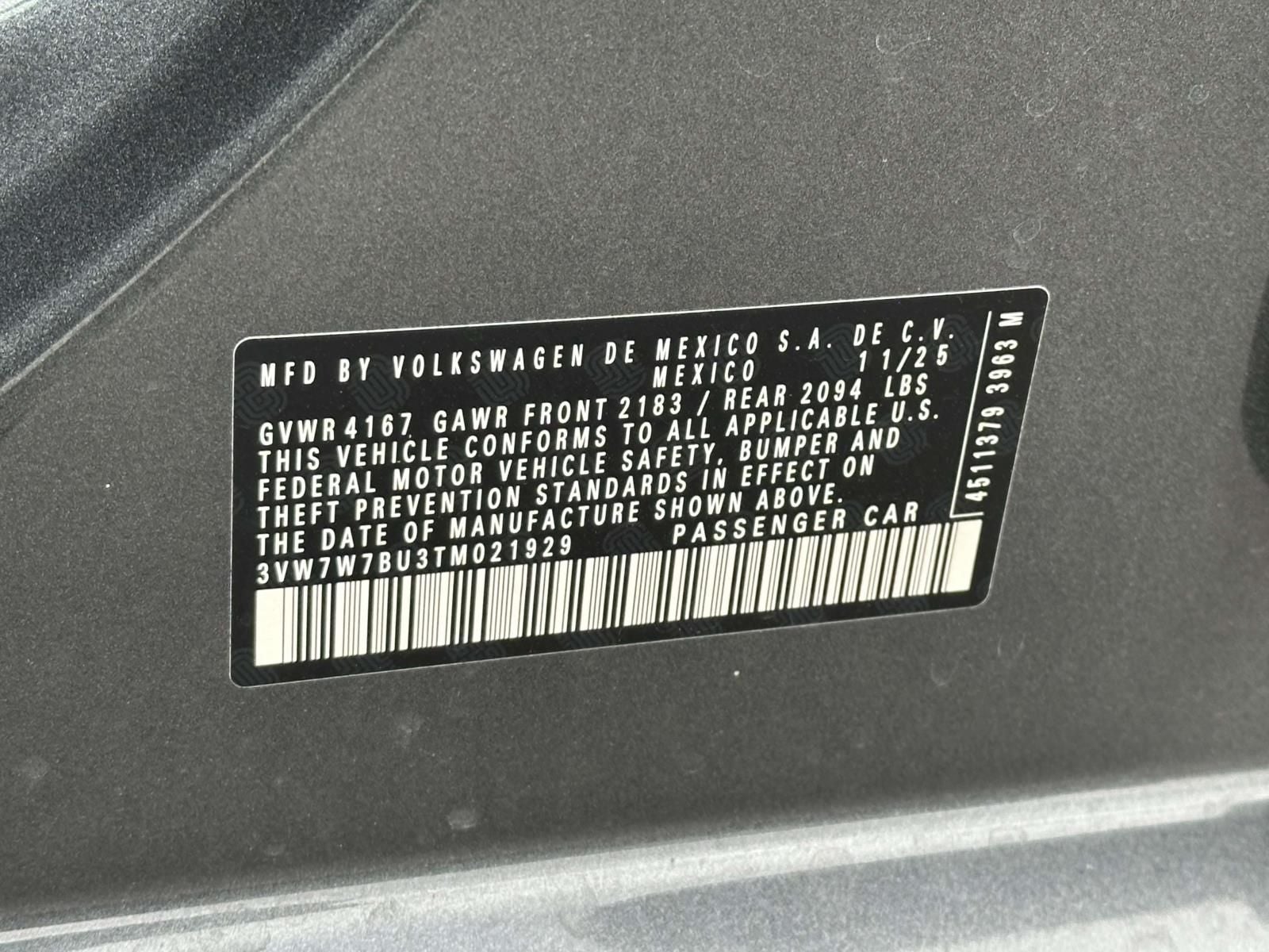 2026 Volkswagen Jetta 1.5T SE