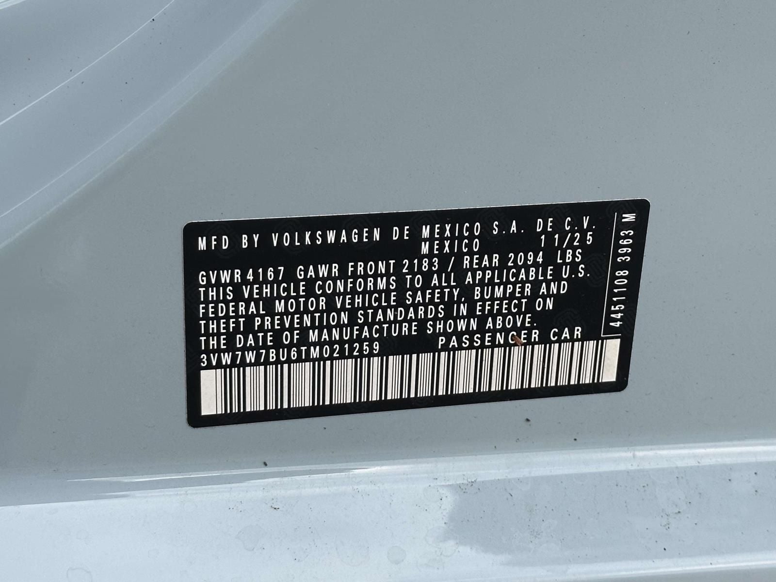 2026 Volkswagen Jetta 1.5T SE