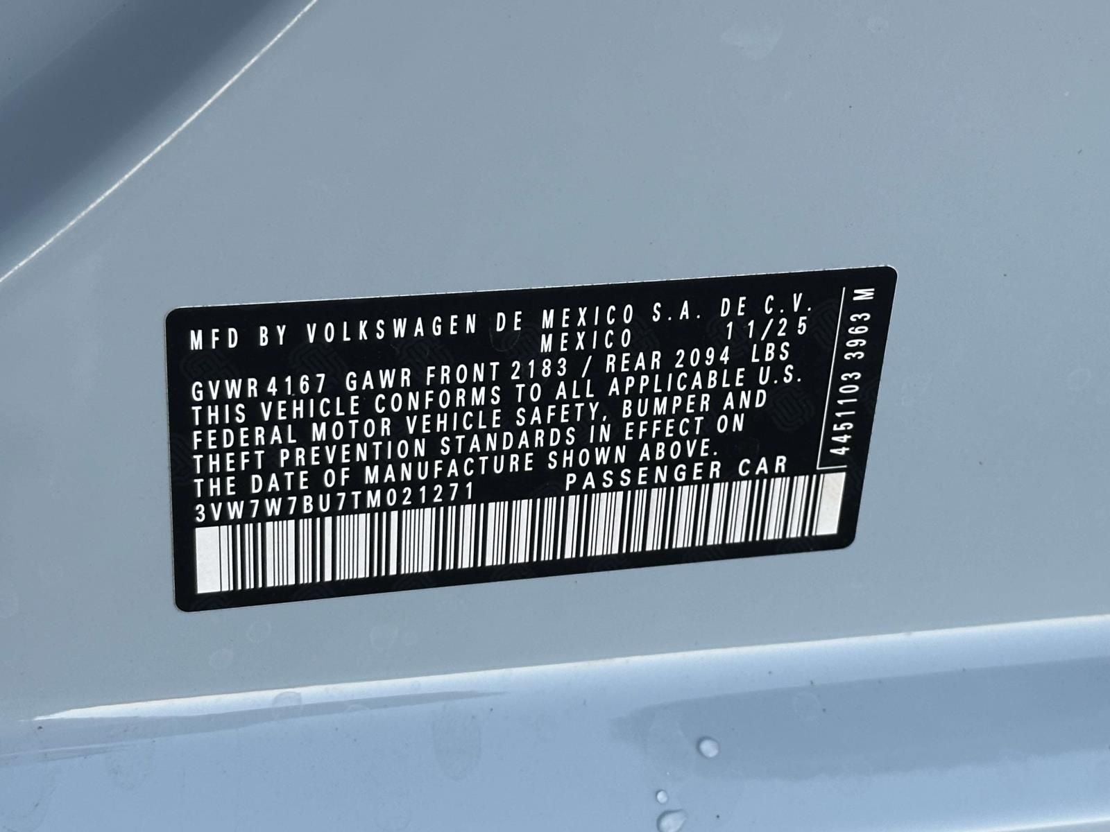 2026 Volkswagen Jetta 1.5T SE