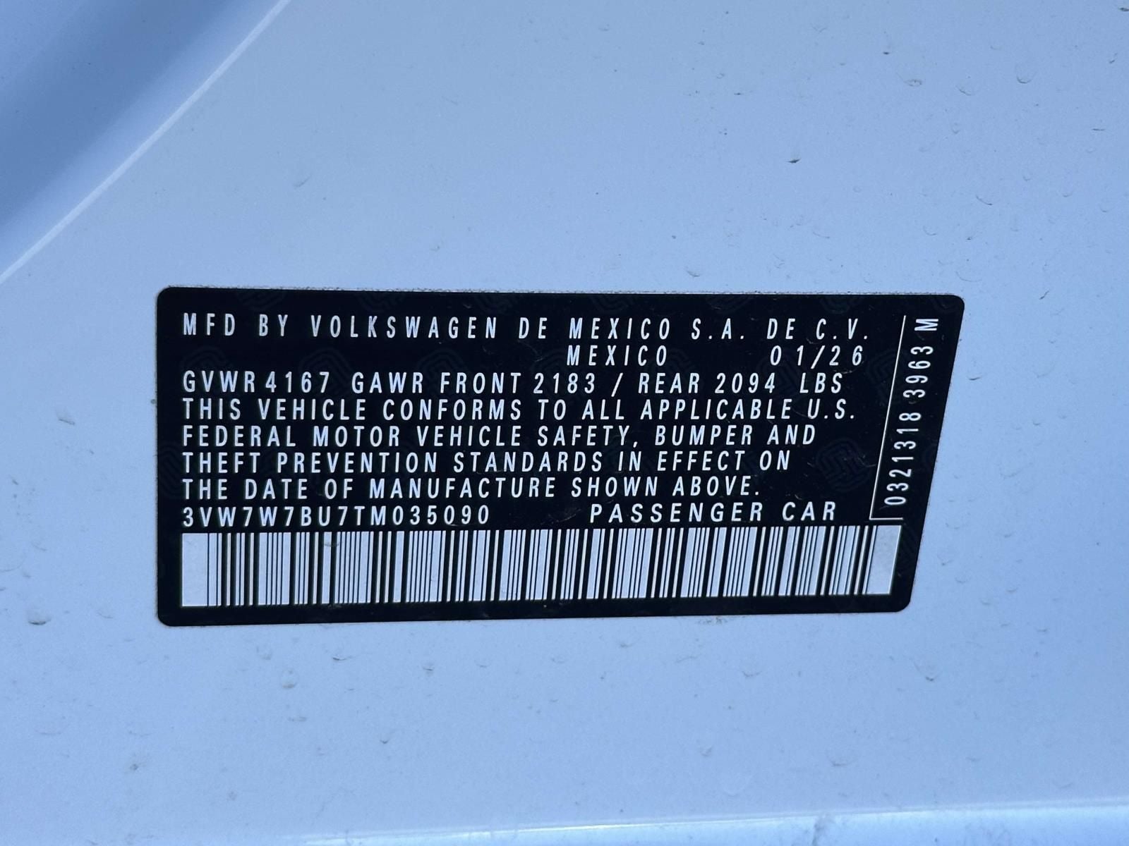 2026 Volkswagen Jetta 1.5T SE