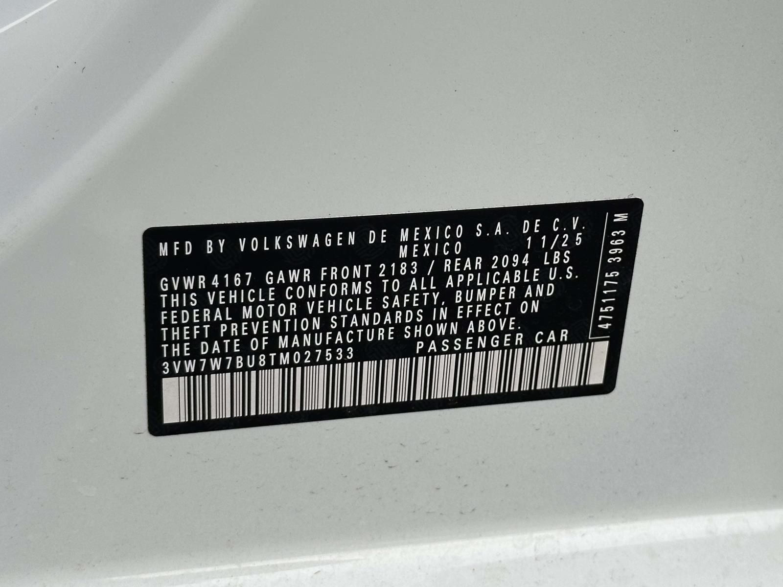 2026 Volkswagen Jetta 1.5T SE