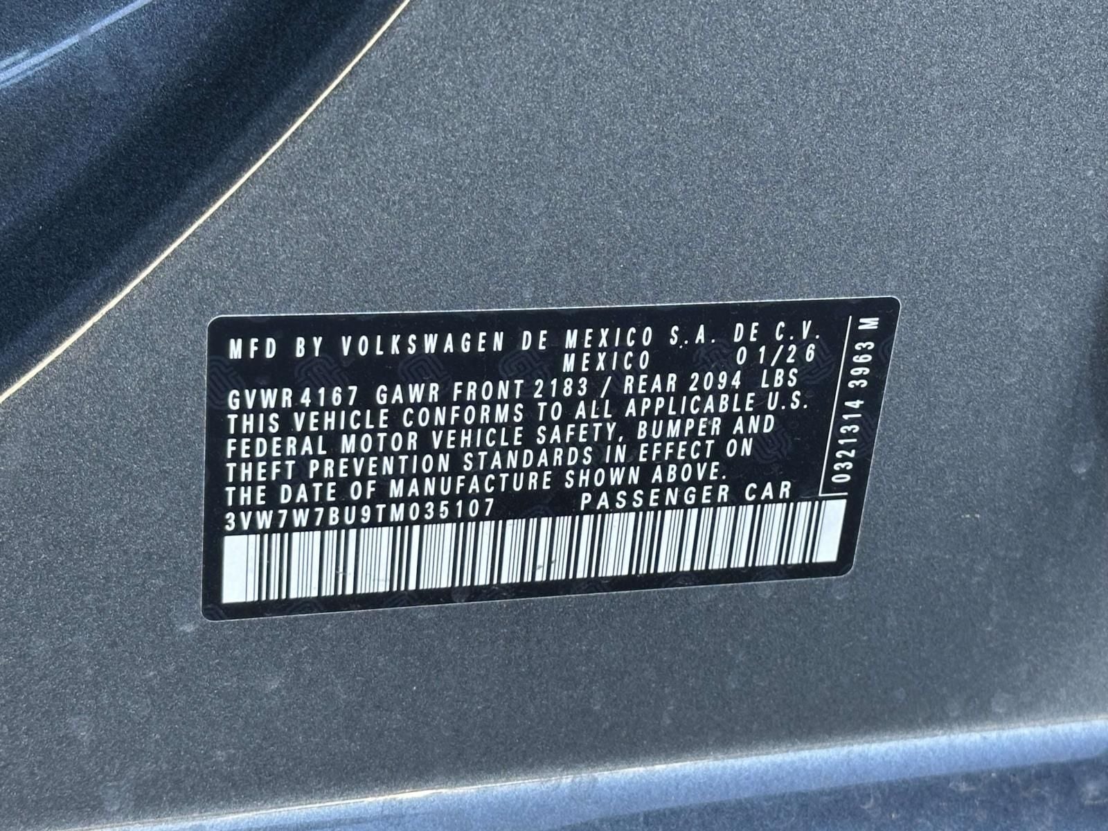 2026 Volkswagen Jetta 1.5T SE