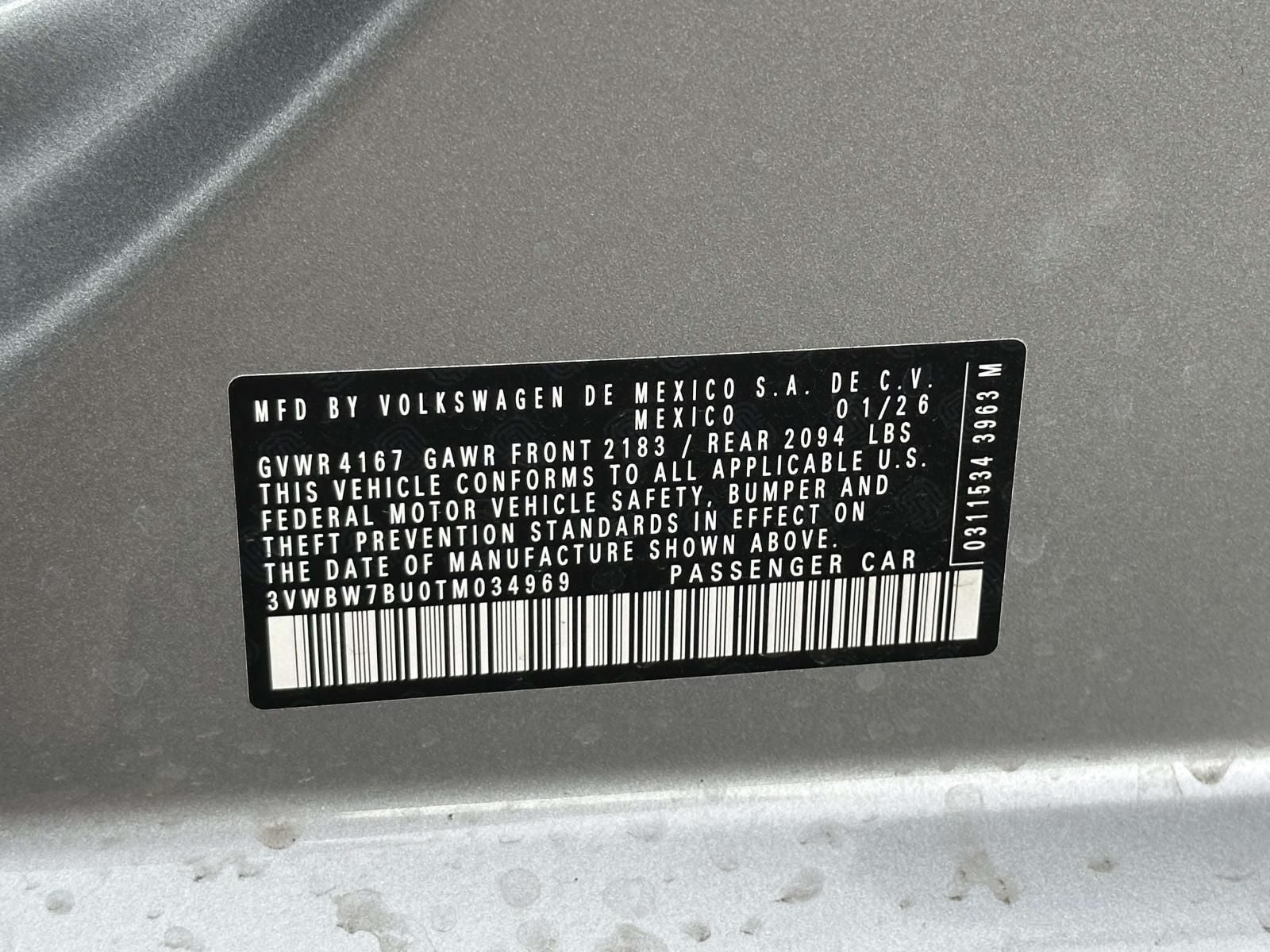 2026 Volkswagen Jetta 1.5T Sport