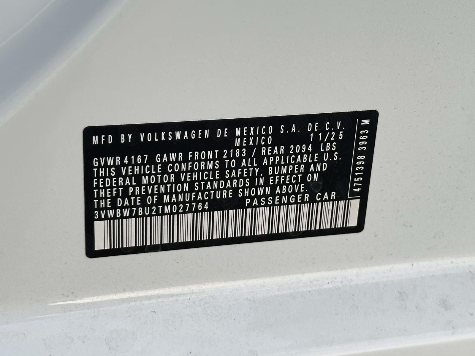 2026 Volkswagen Jetta 1.5T Sport