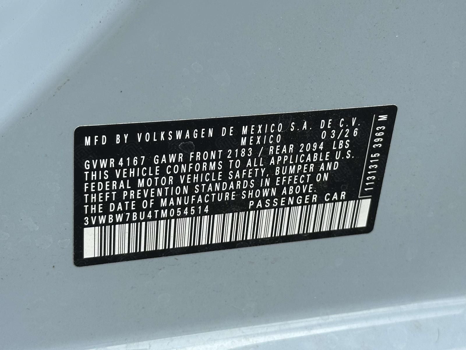 2026 Volkswagen Jetta 1.5T Sport