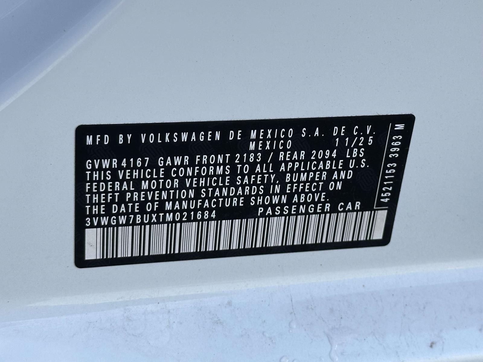 2026 Volkswagen Jetta 1.5T SEL