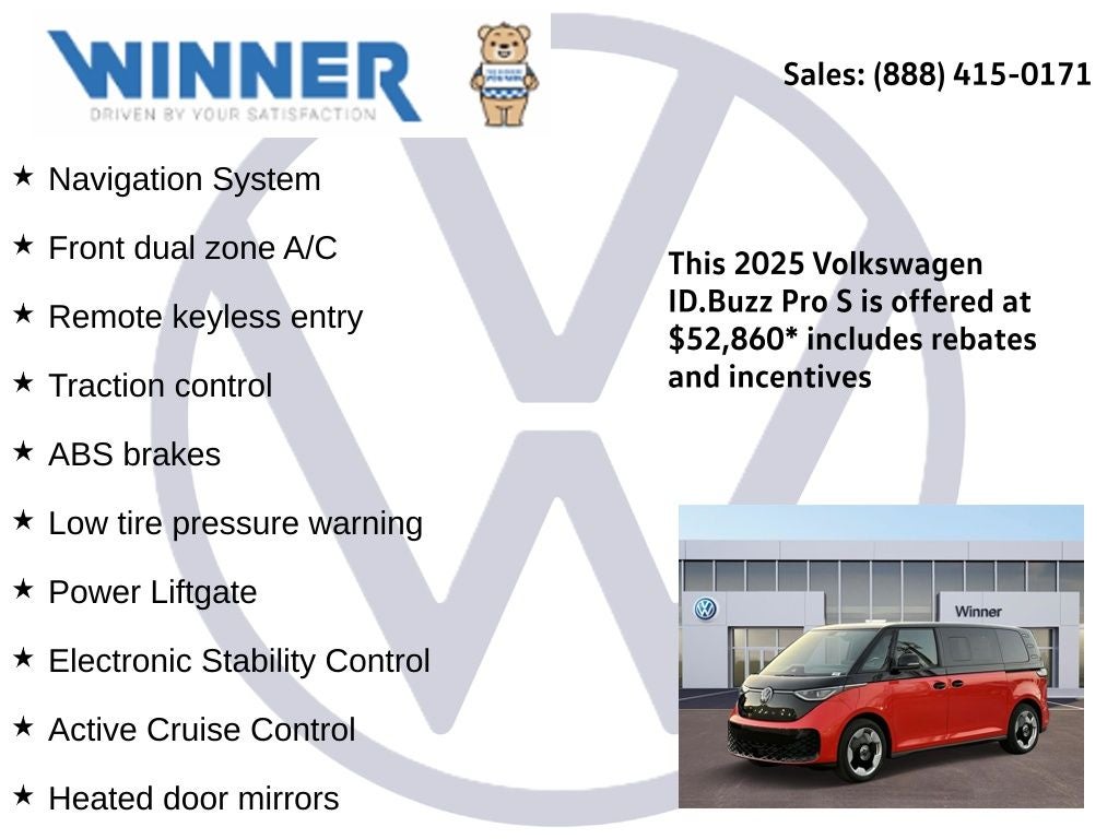 2025 Volkswagen ID. Buzz Pro S