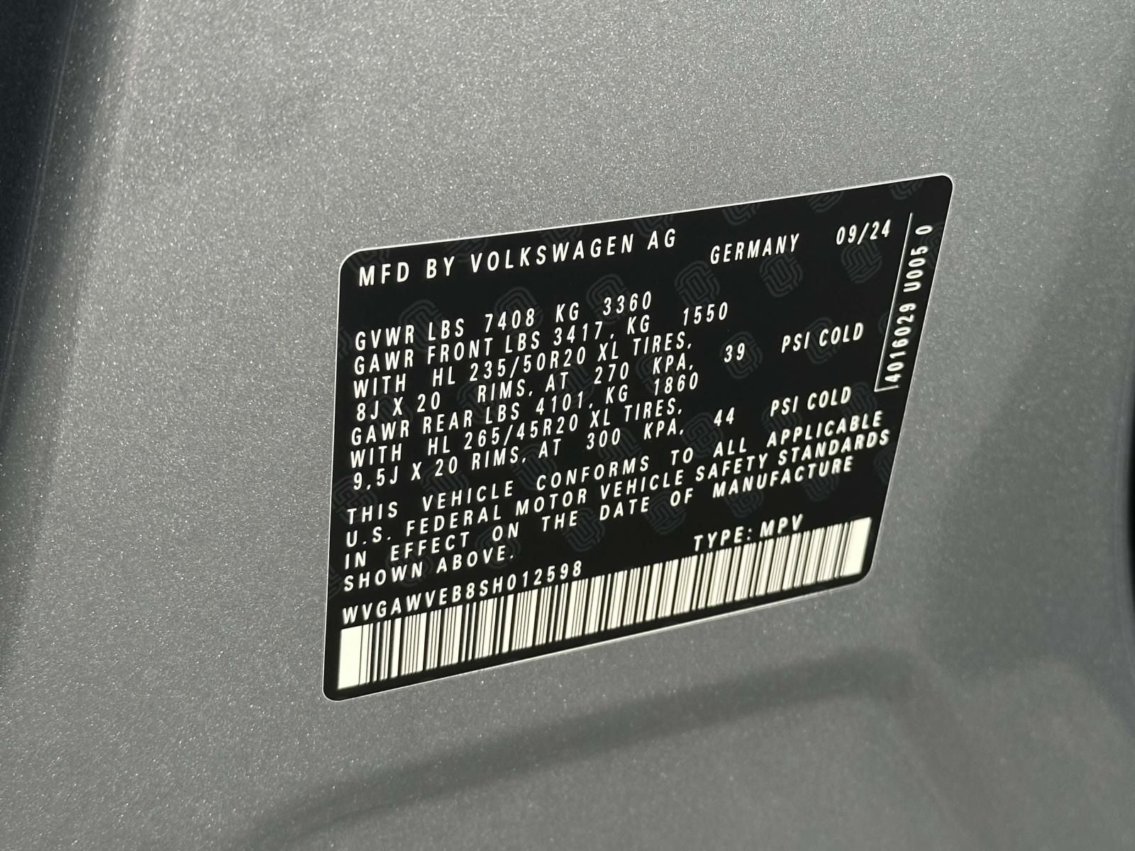 2025 Volkswagen ID. Buzz Pro S RWD Single Tone