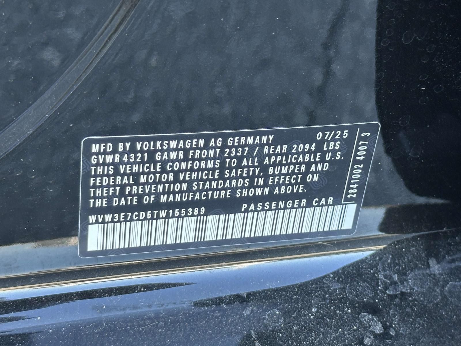 2026 Volkswagen Golf GTI 2.0T SE