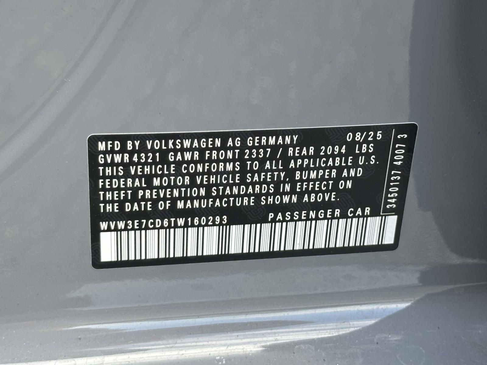 2026 Volkswagen Golf GTI 2.0T SE