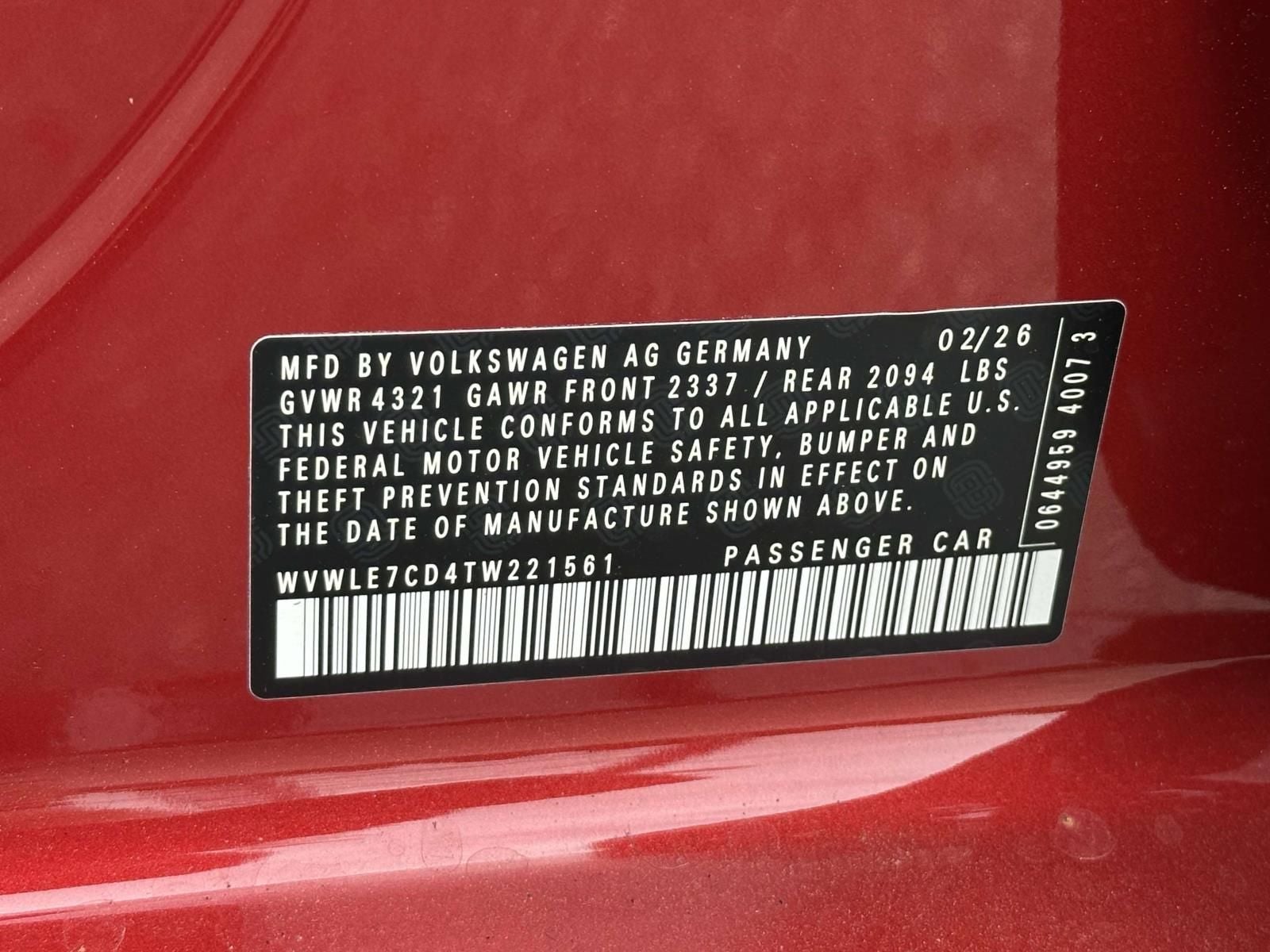 2026 Volkswagen Golf GTI 2.0T S