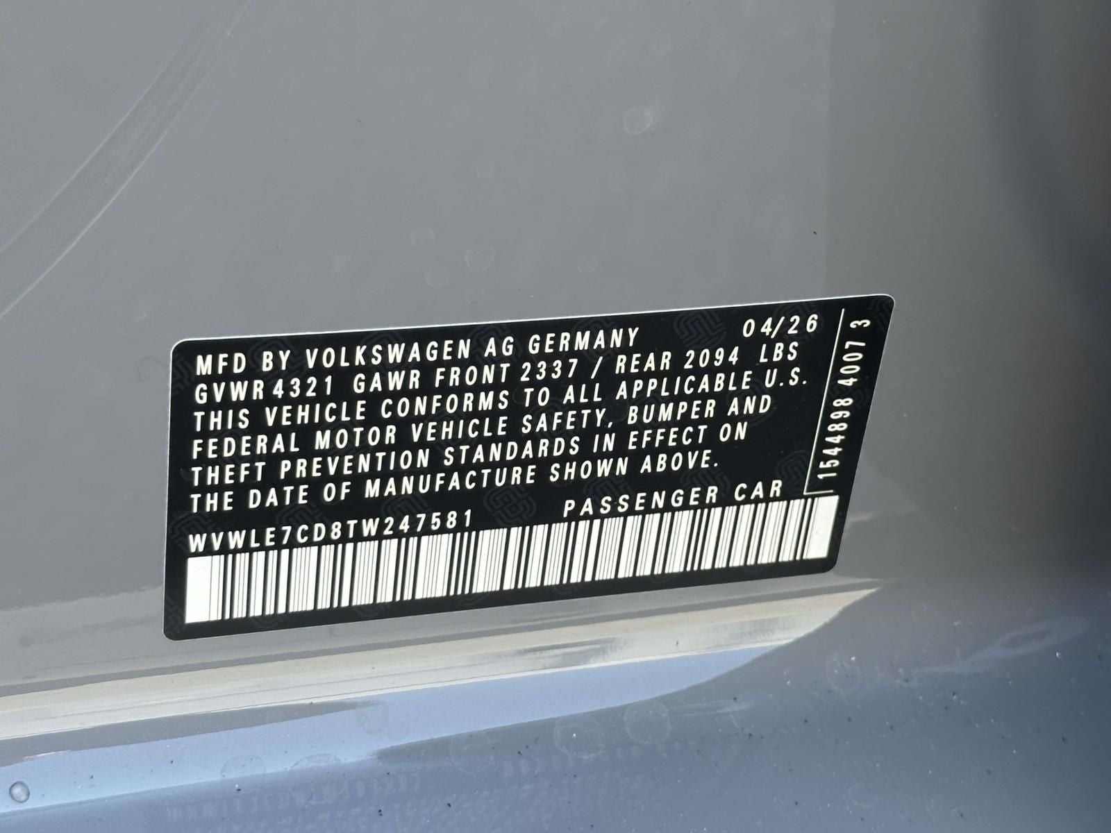2026 Volkswagen Golf GTI 2.0T S