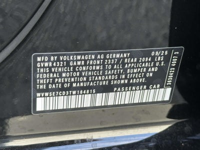 2026 Volkswagen Golf GTI 2.0T SE