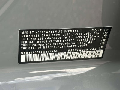 2026 Volkswagen Golf GTI SE