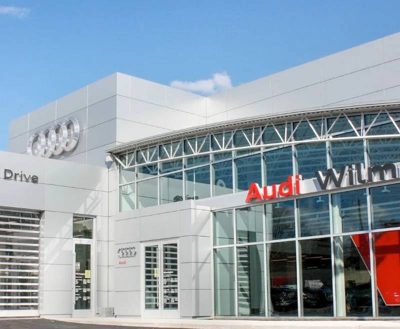 Audi showroom building.