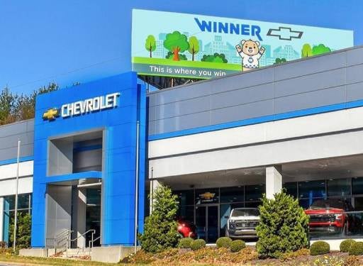 The building of Chevrolet showroom is displayed.
